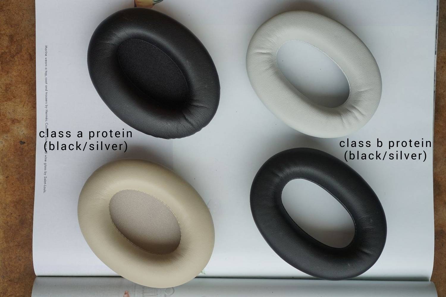 (Class A / B Protein) Sony WH-1000XM3 WH1000XM3 Protein Leather 3rd party Aftermarket Replacement Earpad