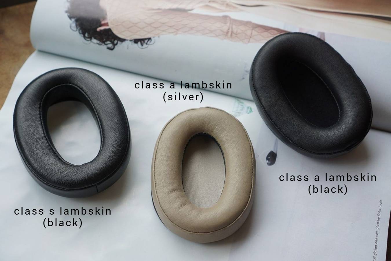 (Class S / A Lambskin) Sony WH-1000XM2 MDR-1000X Lambskin 3rd party Aftermarket Replacement Earpad