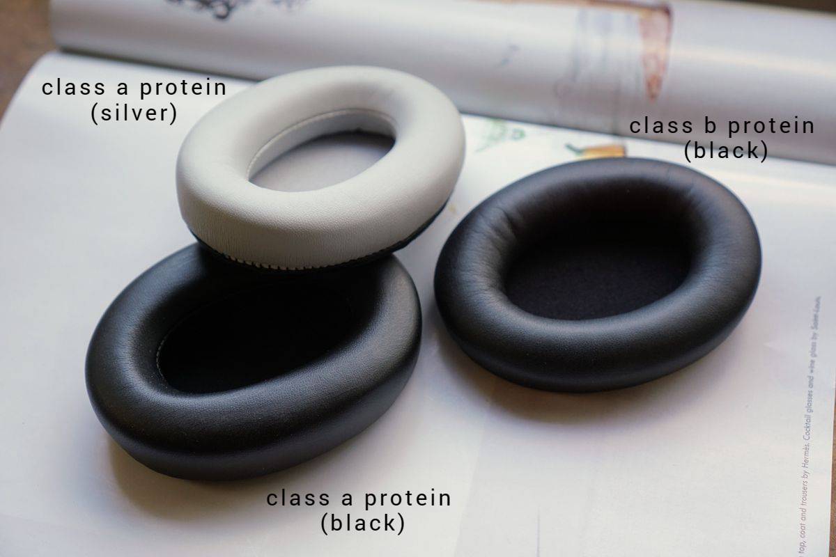 (Class A / B Protein) Sony WH-1000XM4 WH1000XM4 Protein Leather 3rd party Aftermarket Replacement Earpad