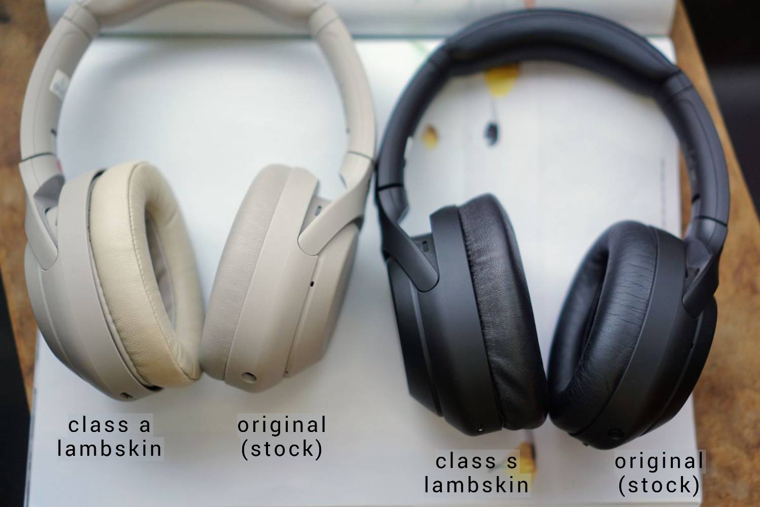 (Class S / A Lambskin) Sony WH-1000XM4 WH1000XM4 Lambskin 3rd party Aftermarket Replacement Earpad