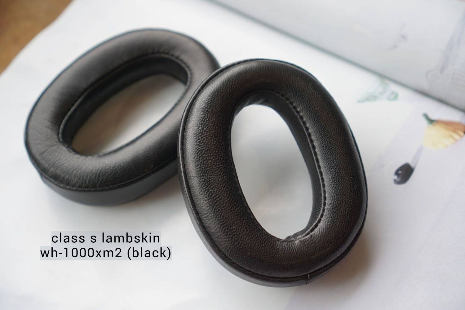 (Class S / A Lambskin) Sony WH-1000XM2 MDR-1000X Lambskin 3rd party Aftermarket Replacement Earpad