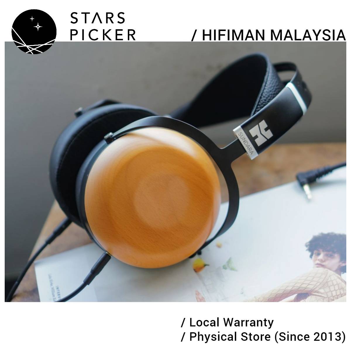 Hifiman Sundara Closed-Back Sundara-C Stealth Magnet Closed Back Planar Magnetic Headphones with