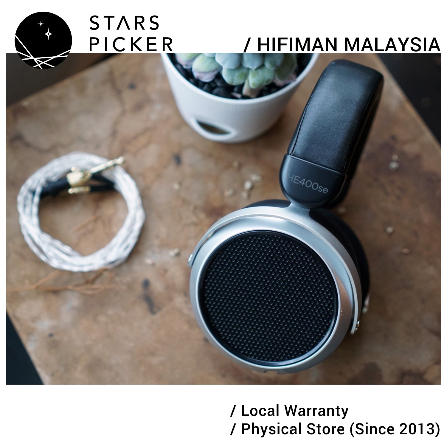 HiFiMAN HE400SE Stealth - HE-400SE Open Back Headphone Planar Magnetic Audiophile Headphone