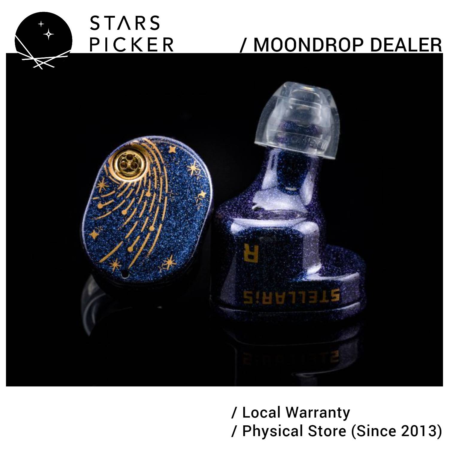 Moondrop Stellaris VDSF Target 14.5mm Planar Driver IEM Earphone 0.78 2Pin Detachable Cable