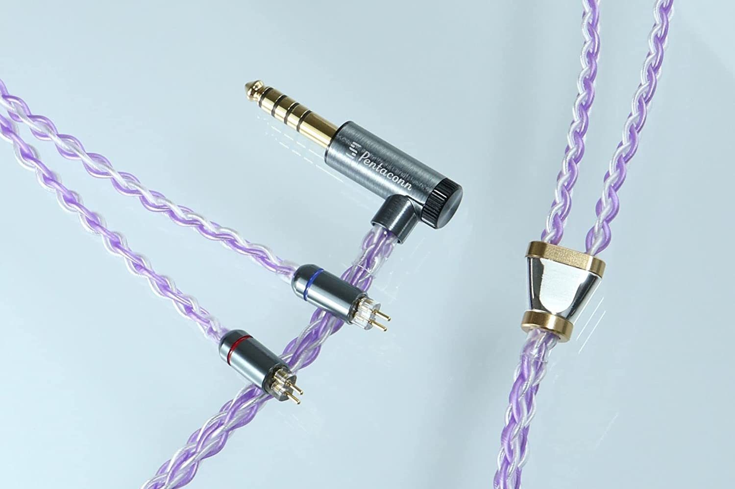 Pentaconn Wistaria Recable - 6NOFC + Silver Coated 6NOFC 8 Core Upgrade Cable for IEM Earphone