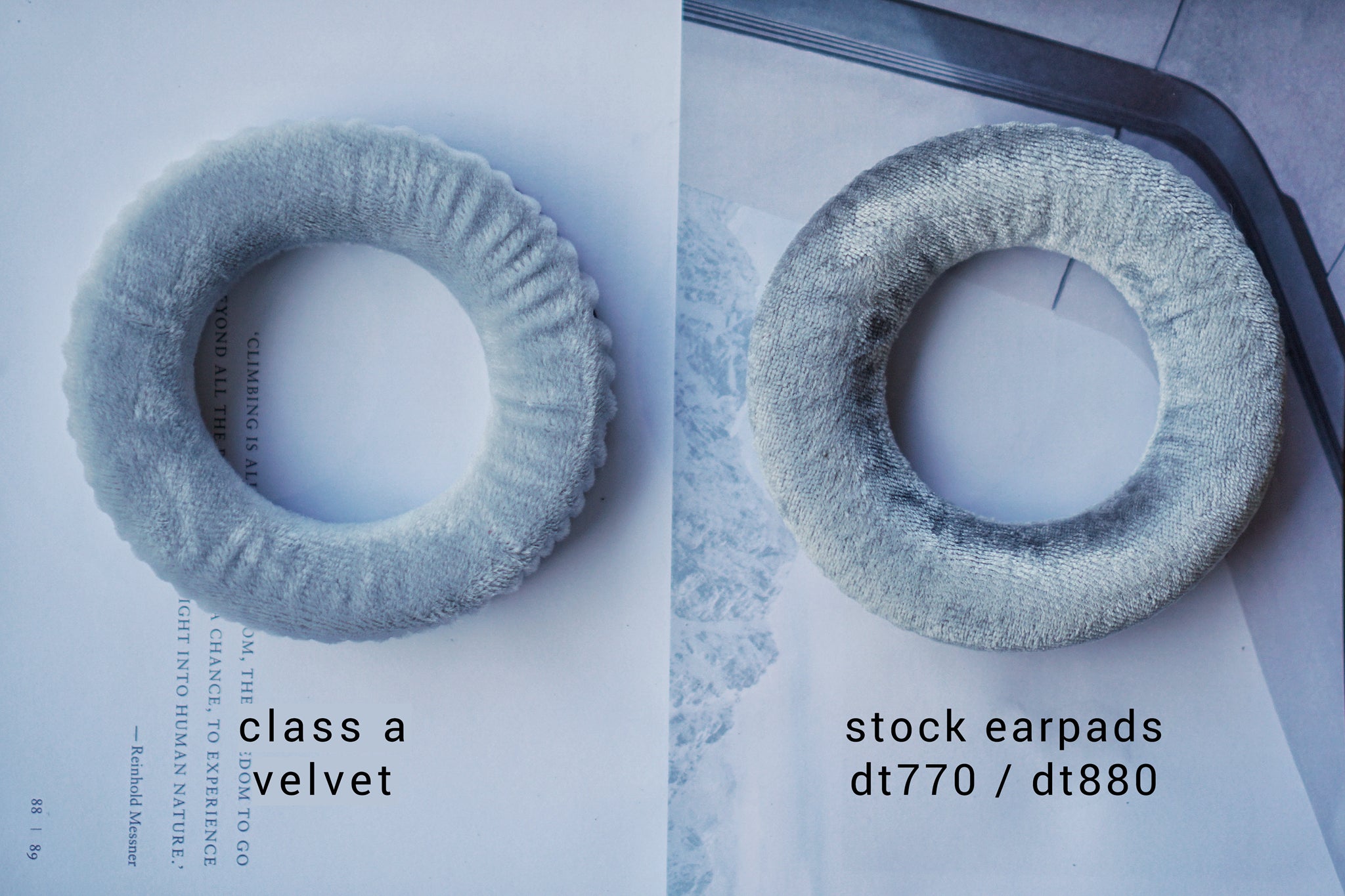 Class A Velvet : Beyerdynamic DT770 / DT880 / DT990 / MMX300 / DT1770 / DT1990 / Amiron / T5 / T1
