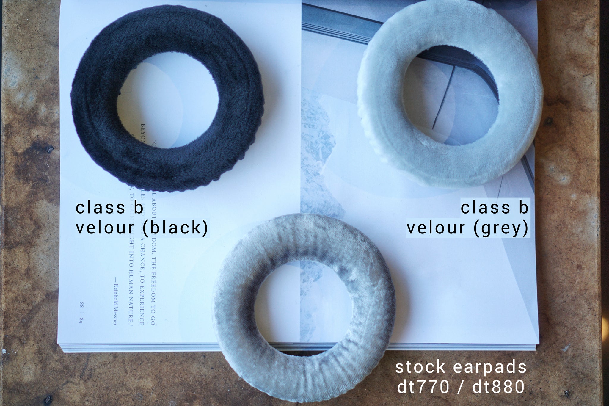 Class B Velour : Beyerdynamic DT770 / DT880 / DT990 / MMX300 / DT1770 / DT1990 / Amiron / T5 / T1