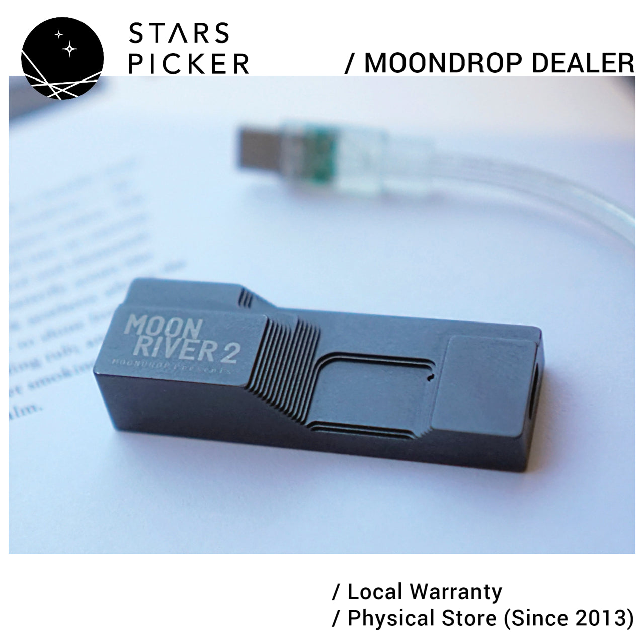 Moondrop Moon River 2 / Moonriver 2 - Dual DAC CS41398 Portable USB DAC Amplifier for Earphones Headphones