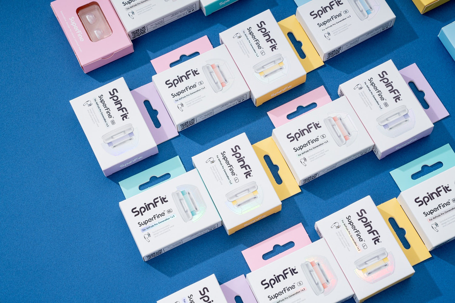 Spinfit SuperFine (CP1025+CPA11) - AirPods Pro 1/2 APP 3rd Party Upgrade Replacement Ear Tip IP54 Mesh Protector