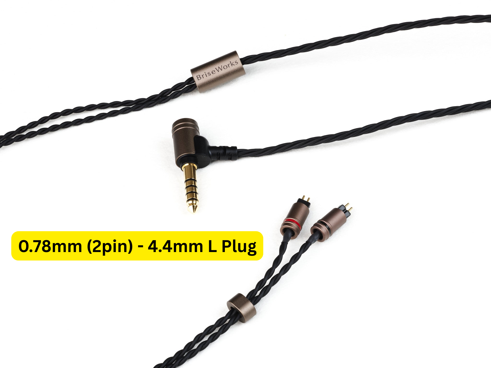 [READY STOCK] Brise Works MIKAGE - 4 Core Star Quad Spiral High Purity Copper Earphone Cable (MADE IN JAPAN)