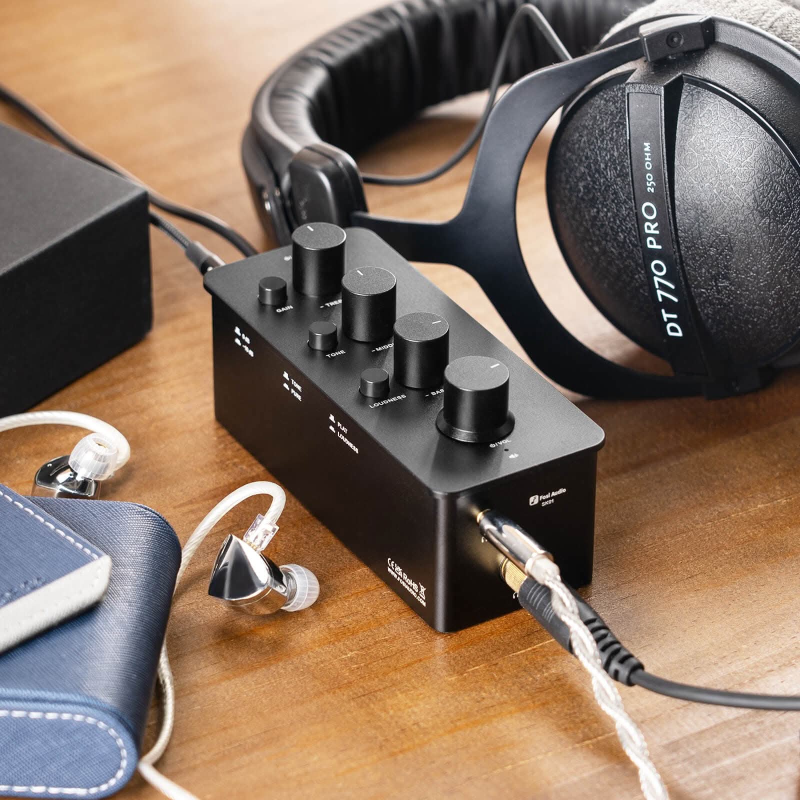 Fosi Audio SK01 High-Power Headphone Amplifier Equalizer and Preamp