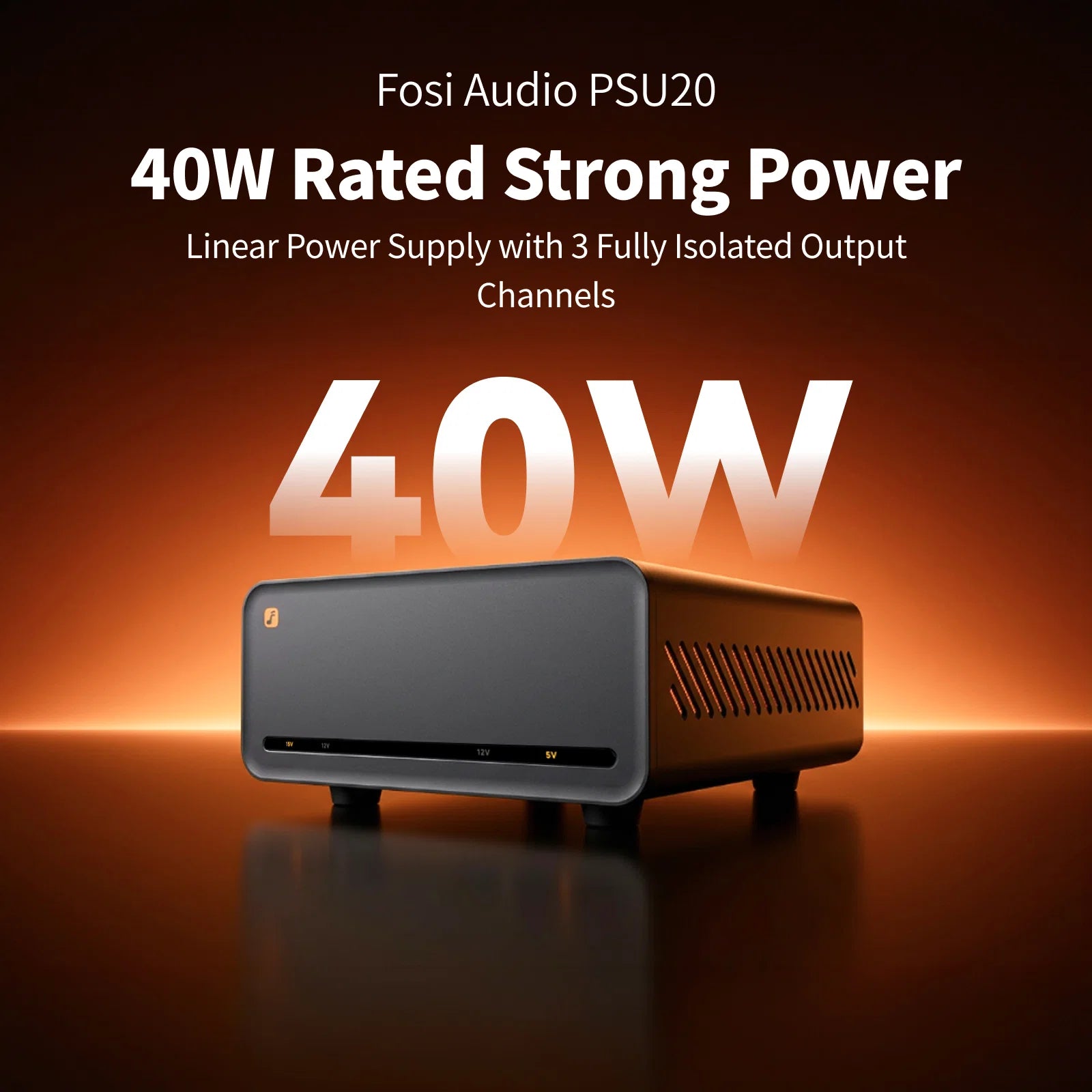 Fosi Audio PSU20 Linear Power Supply 5V 12V 15V hifi audiophile DC USB audio