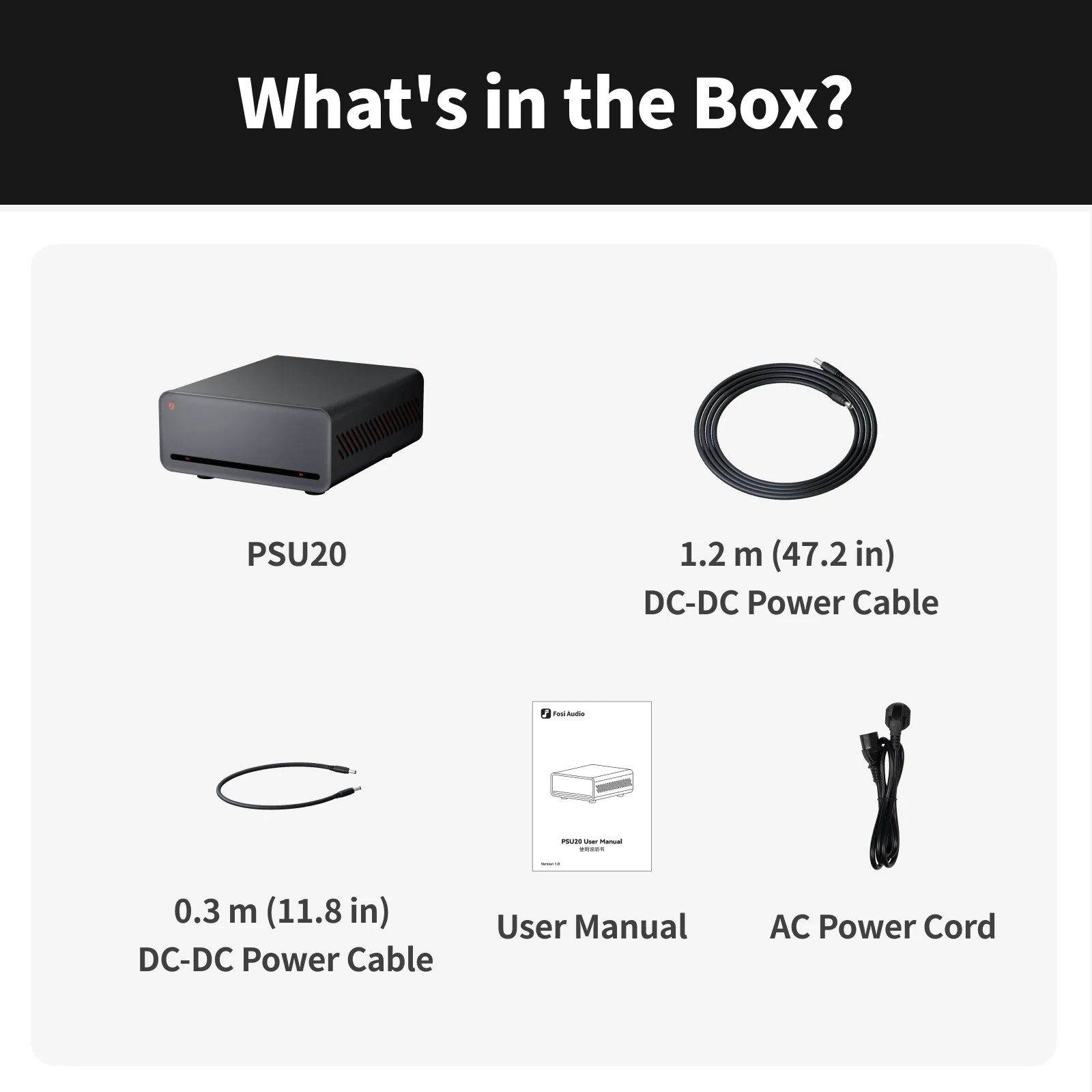 Fosi Audio PSU20 Linear Power Supply 5V 12V 15V hifi audiophile DC USB audio