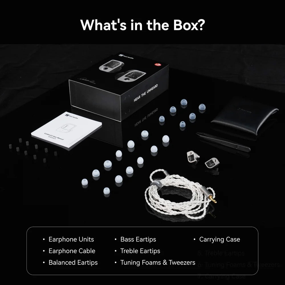Fosi Audio Carbon 12 Pure Carbon Dynamic Driver In-Ear Monitors