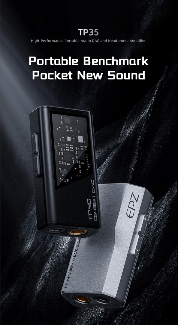 [PM for Best Price] EPZ TP35 Portable DAC & Headphone Amp with Dual Cirrus Logic CS43198 DAC