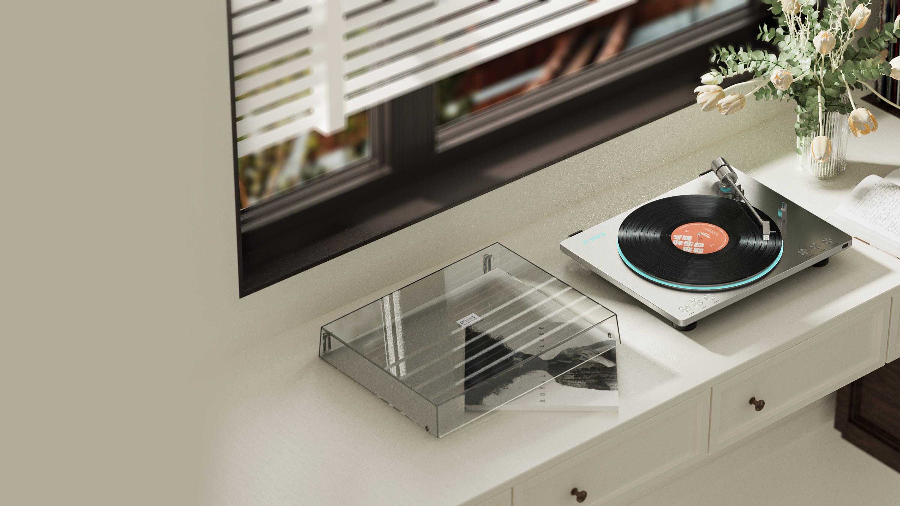 FIIO TT13 Fully Automatic Turntable, Full Aluminum Alloy Faceplate with Bluetooth