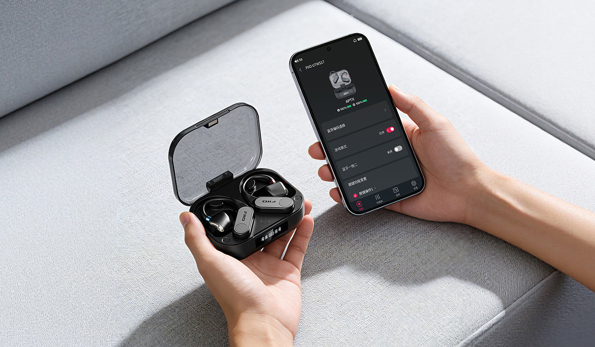 Fiio Link TWS UTWS17 Bluetooth 5.4 Earhooks for In-Ear Monitors aptx ldac microphone wireless