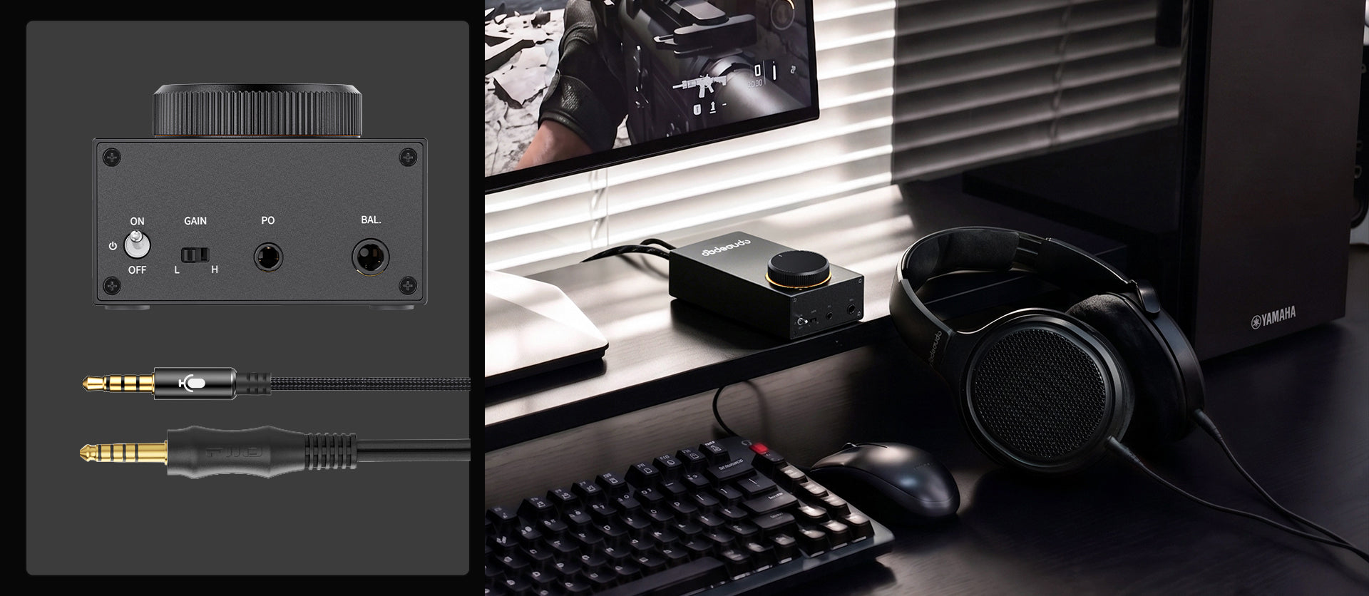 Fiio Jadeaudio Gigas 1 | Class AB Desktop Headphone Amplifier | 4600mW per channel