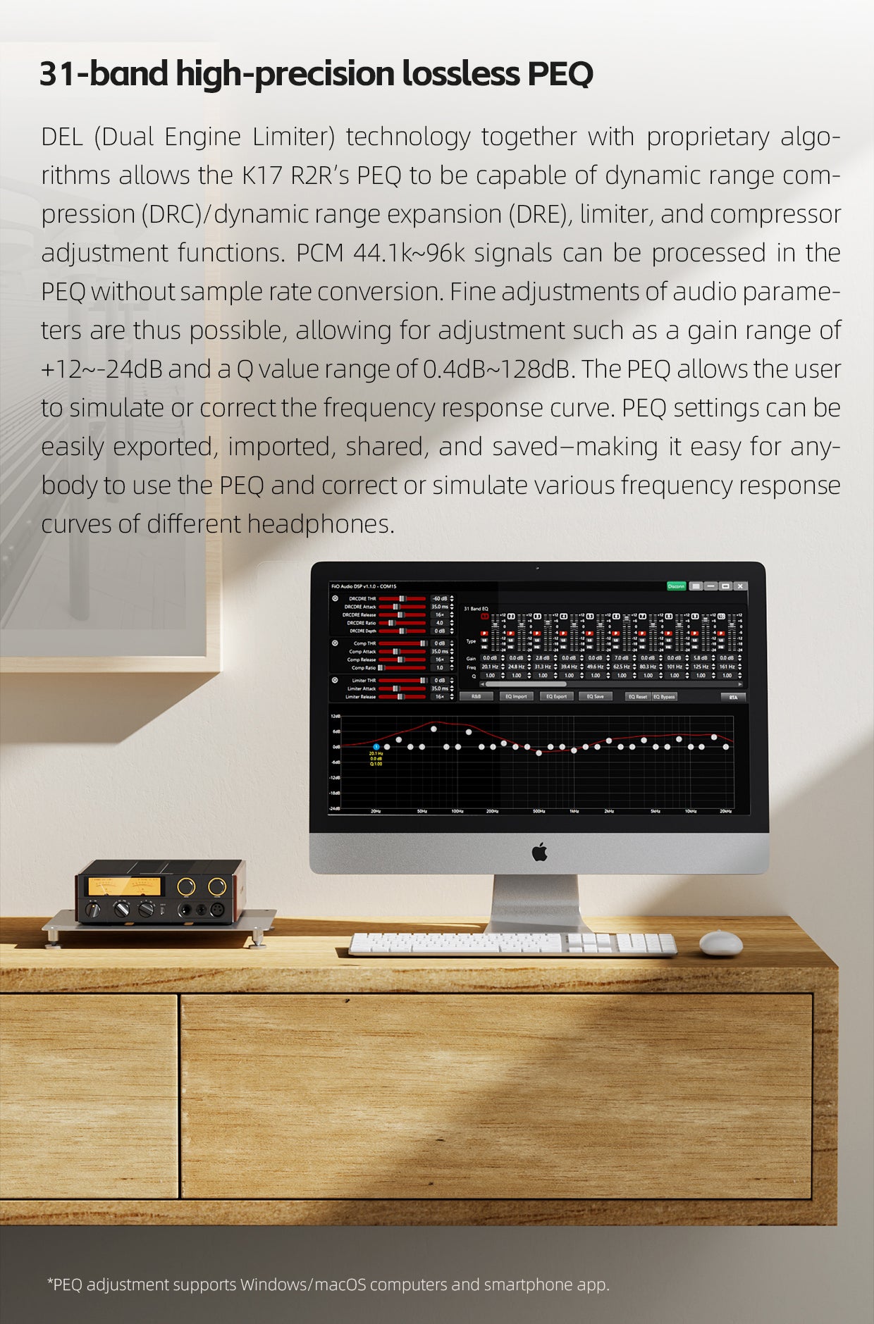 Fiio K17 R2R Premium All-in-One DAC Headphone Amplifier and Streamer
