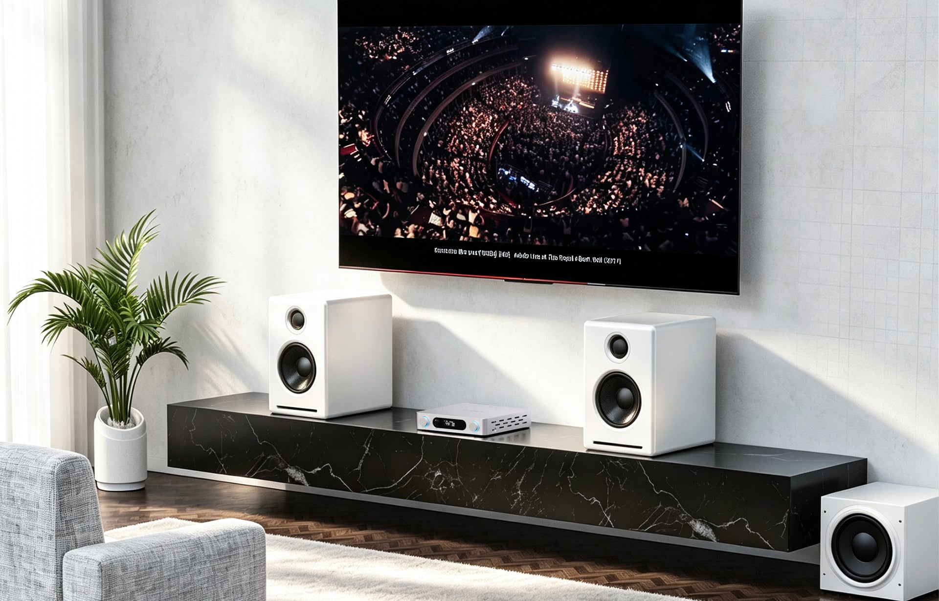 FiiO AIR AMP Power Amplifier speakers USB streaming airplay roon ready NAS 10 band PEQ