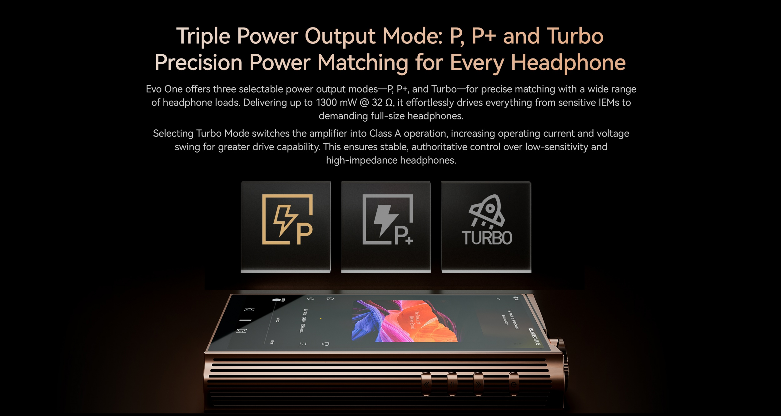 [Limited Stock] EvoAria Evo One Digital Audio Player (DAP) | Triple Analog Architecture Digital Audio Player |