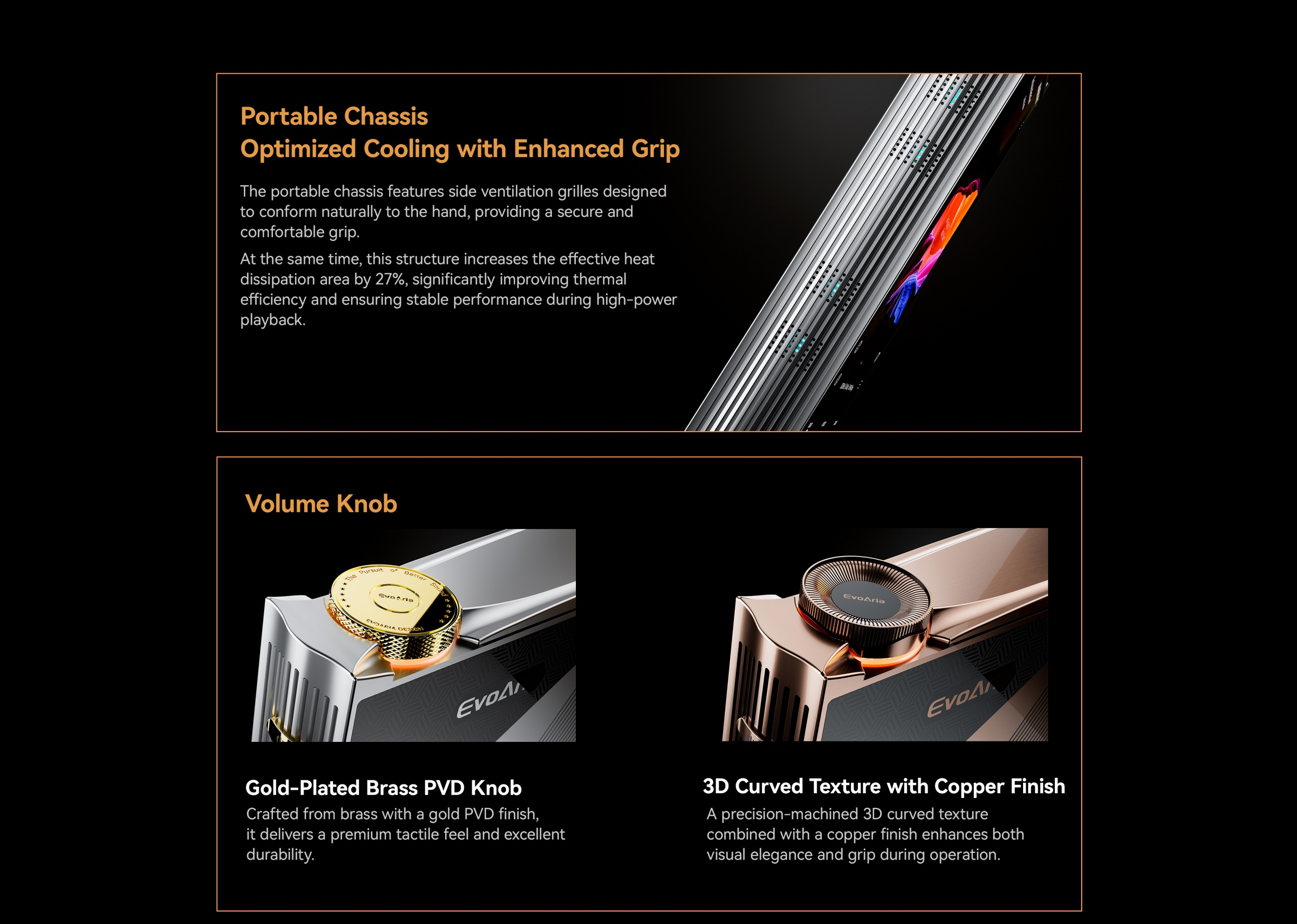 [Limited Stock] EvoAria Evo One Digital Audio Player (DAP) | Triple Analog Architecture Digital Audio Player |