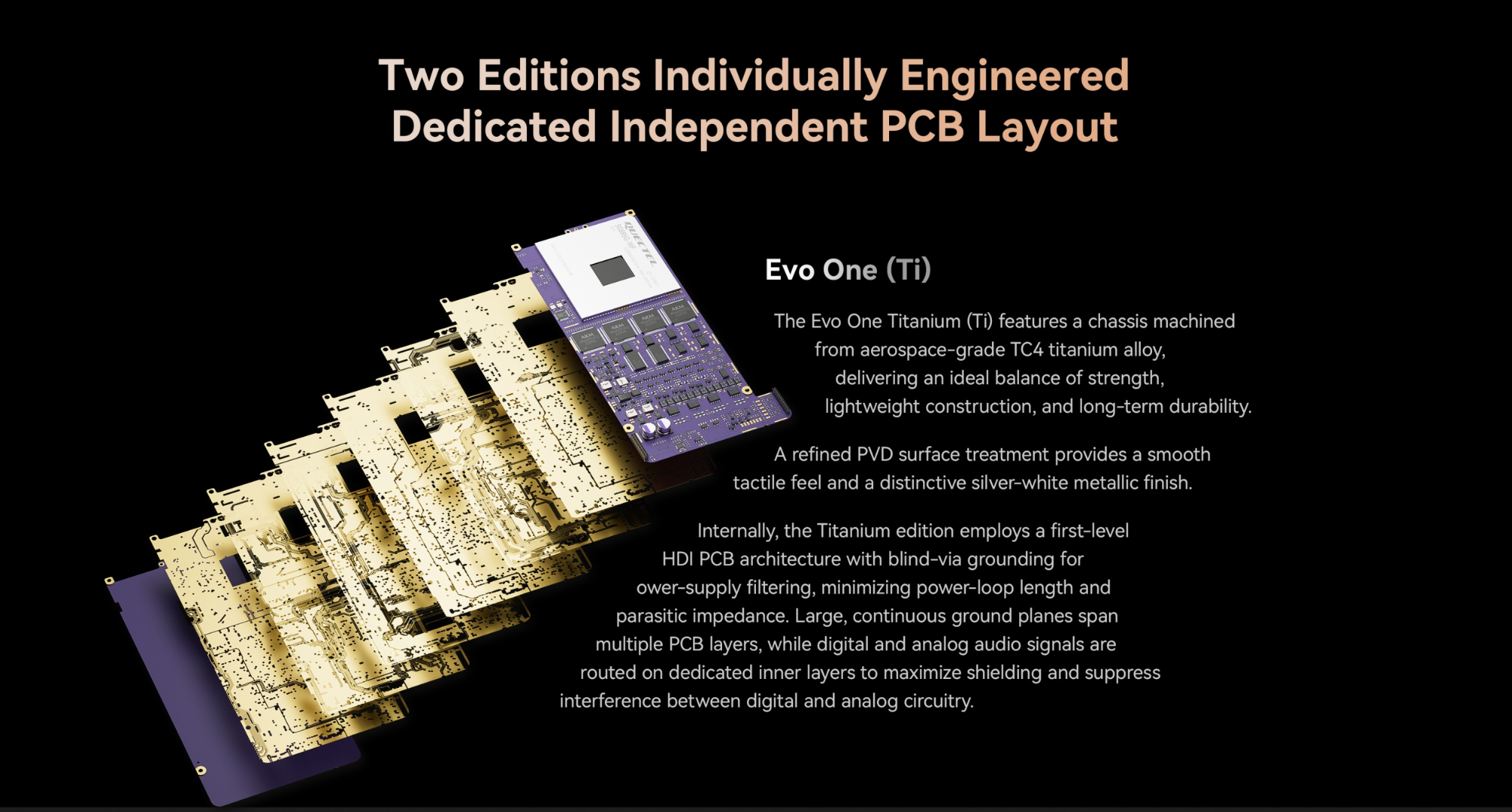 [Limited Stock] EvoAria Evo One Digital Audio Player (DAP) | Triple Analog Architecture Digital Audio Player |