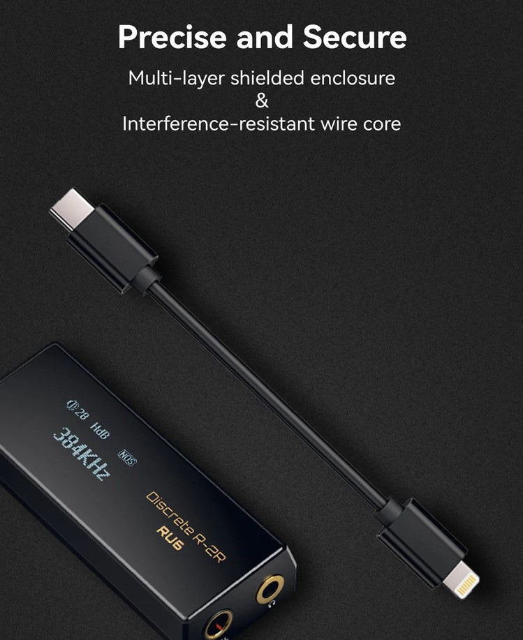 Cayin CS-L2C (Ltng to USB-C) Light ning Type C OTG Cable