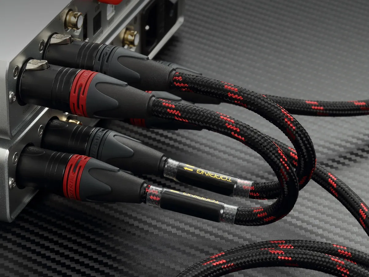 Topping TCX1-125, XLR Balanced Line Audio Cable (125CM): 6N Single Crystal Copper Audiophile Cable (TCX125, TCX1 25)
