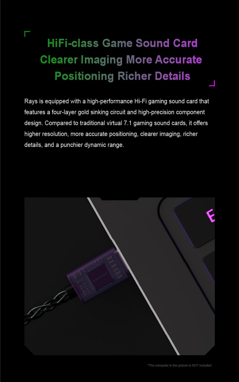 MOONDROP RAYS - Hybrid Driver Gaming IEM