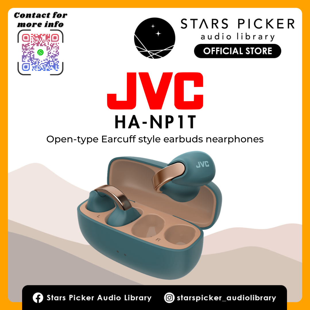 JVC HA-NP1T Nearphones True Wireless Clip on Earbuds TWS earphone bluetooth