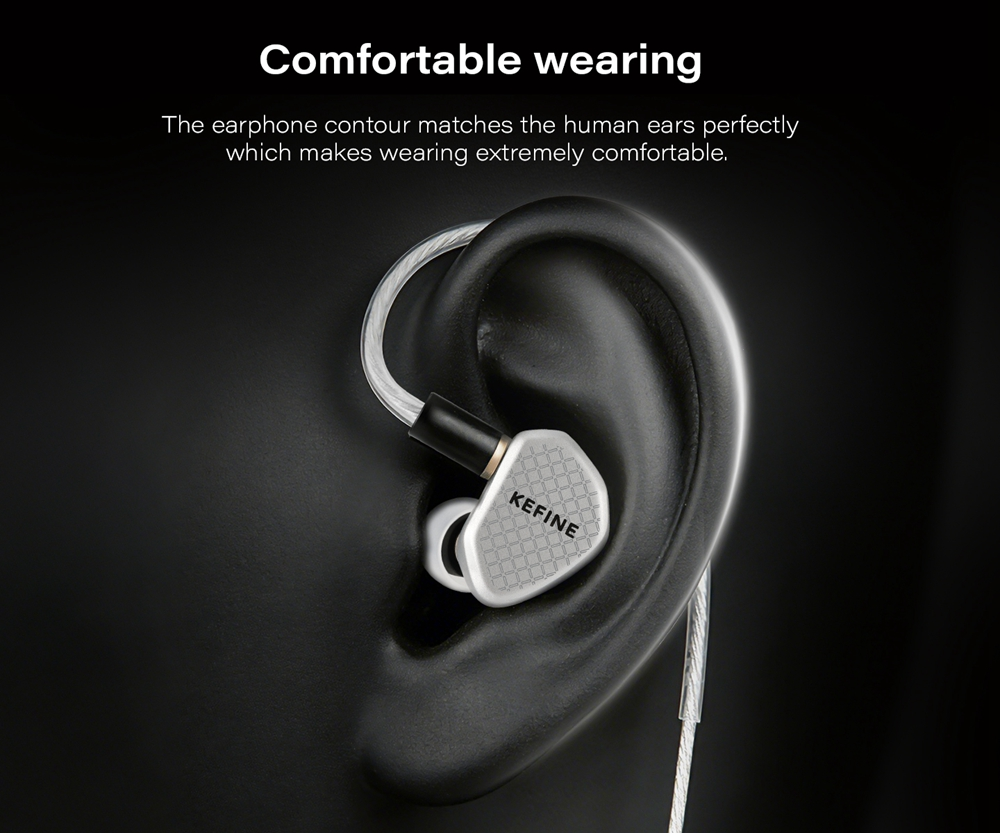 KEFINE Klean SV 10mm DLC Dynamic Driver In-Ear Earphone with Interchangeable Nozzle