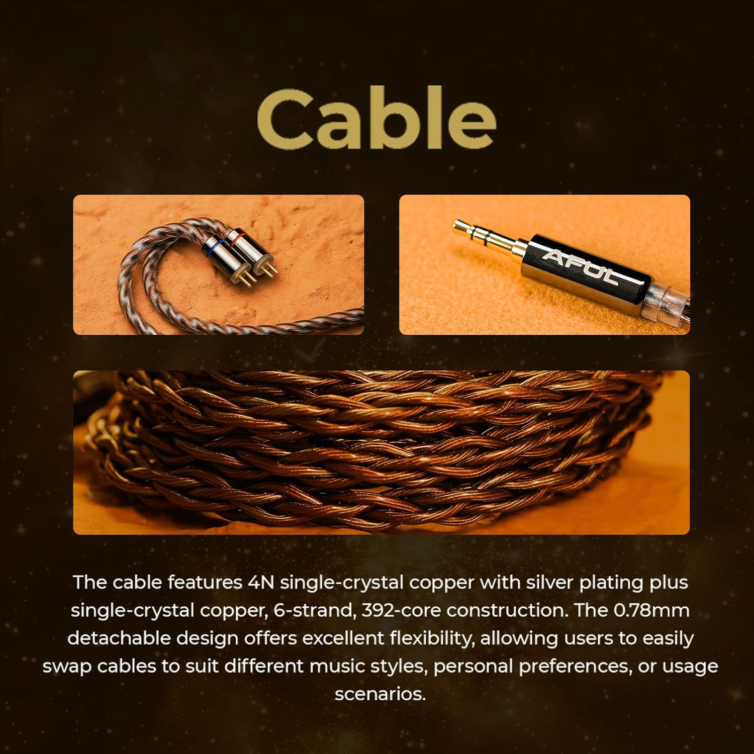 AFUL Performer 8S IEM | 1DD + 6BA + 1 PR + 1 Micro Planar In-Ear Monitors | Dual Bass Modes | Micro Resonance Technology |