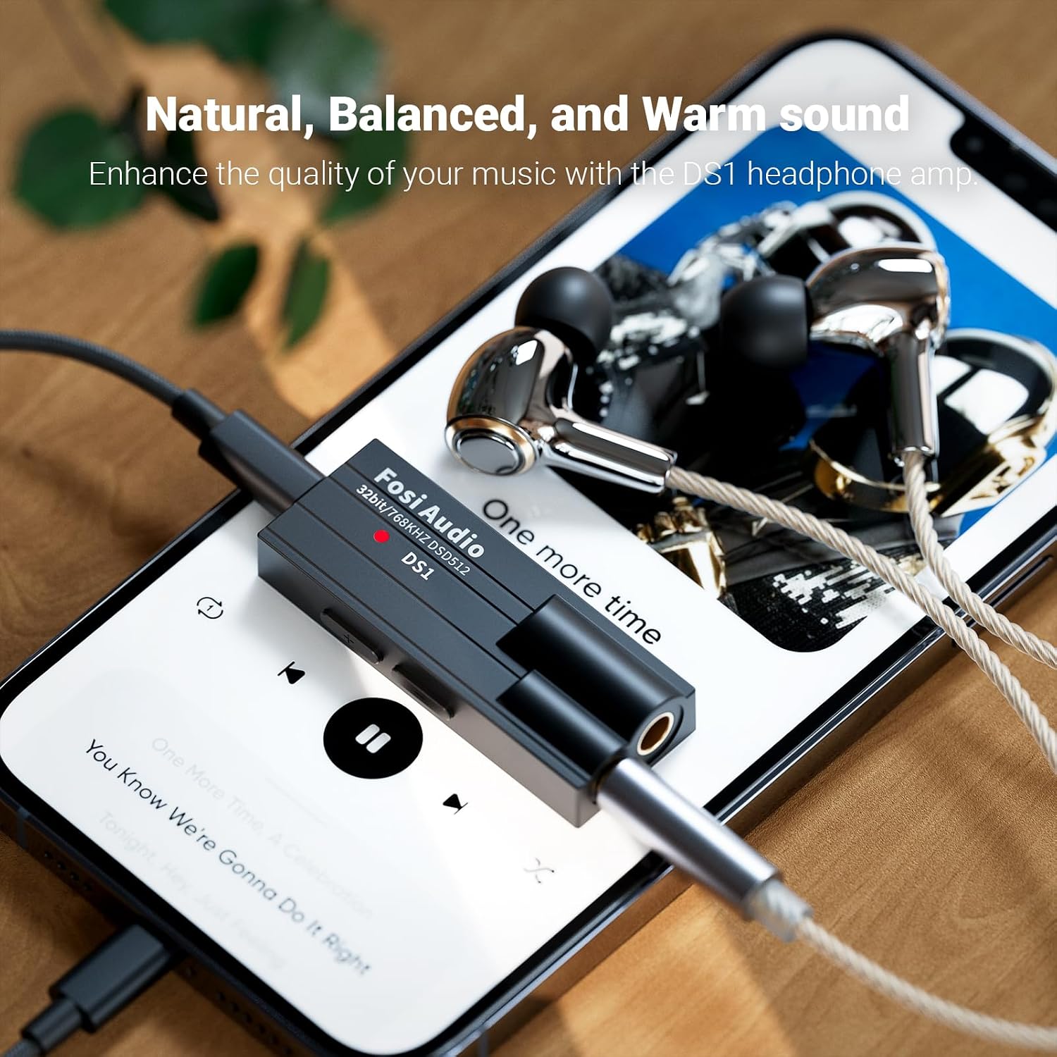 Fosi Audio DS1 ES9038Q2M Portable USB DAC and Headphone Amplifier