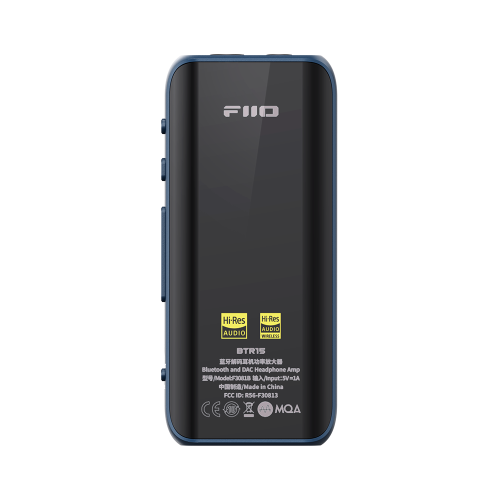 Fiio BTR15 - Hi-Res Portable Bluetooth DAC & Headphone Amplifier ES9219MQ Dual DAC QCC5125 BT5.1 LDAC aptX-HD/LL