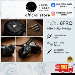 QDC 8PRO - 8 BA In-Ear Monitor Professional CIEM with Tuning