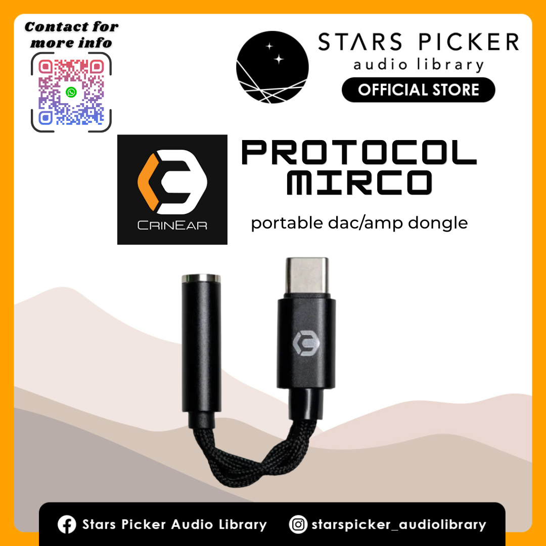 CrinEar Protocol Mirco | Ultra-Portable USB-C DAC/amp with 8-Band PEQ
