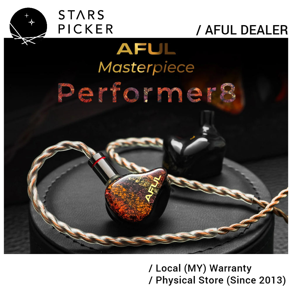 AFUL Performer 8 / Performer8 (7BA+1DD) Hybrid IEM Earphone with Pressure Balance System