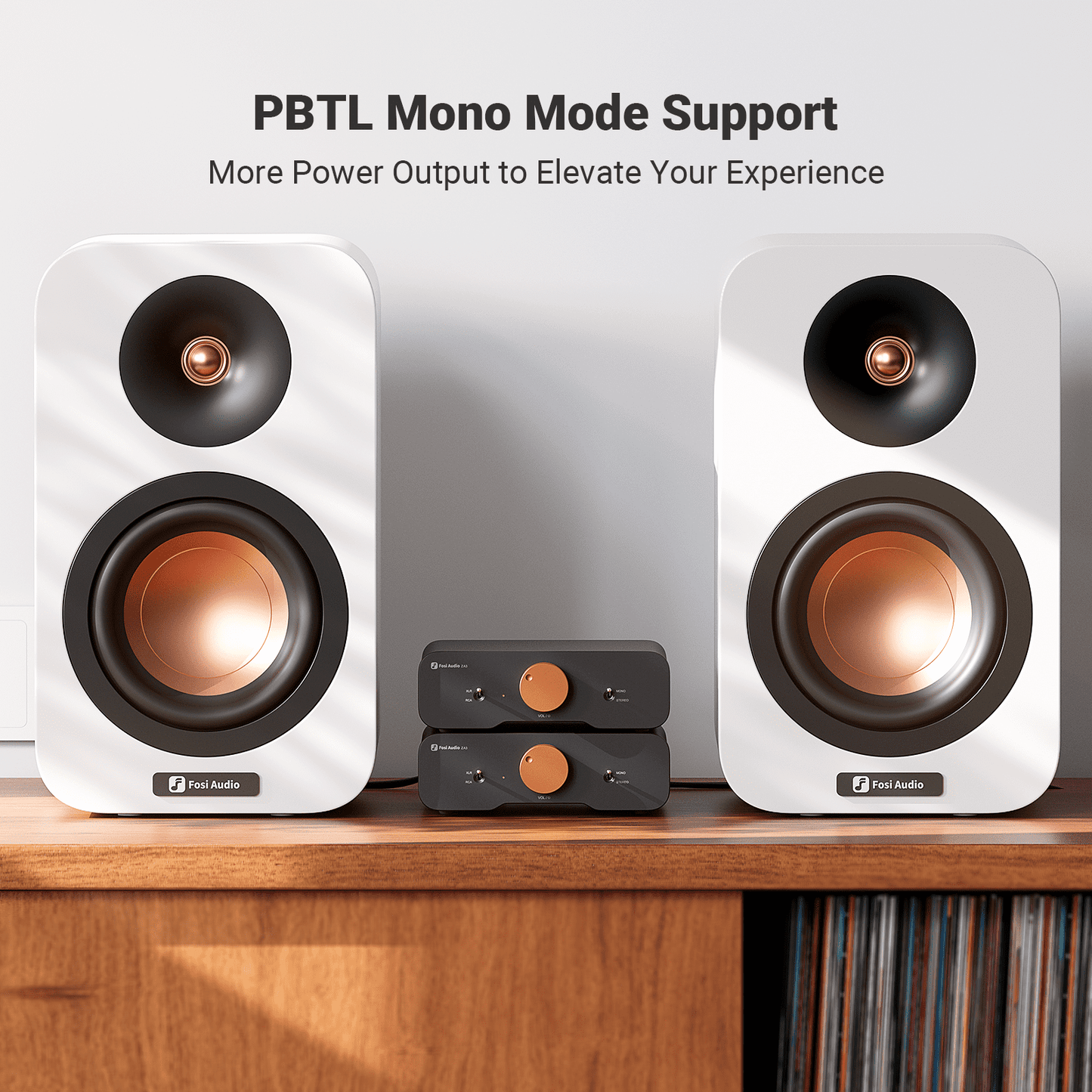 Fosi Audio ZA3 Balanced Stereo Amplifier Home Audio 2CH Mono Amp with TPA3255 Chip