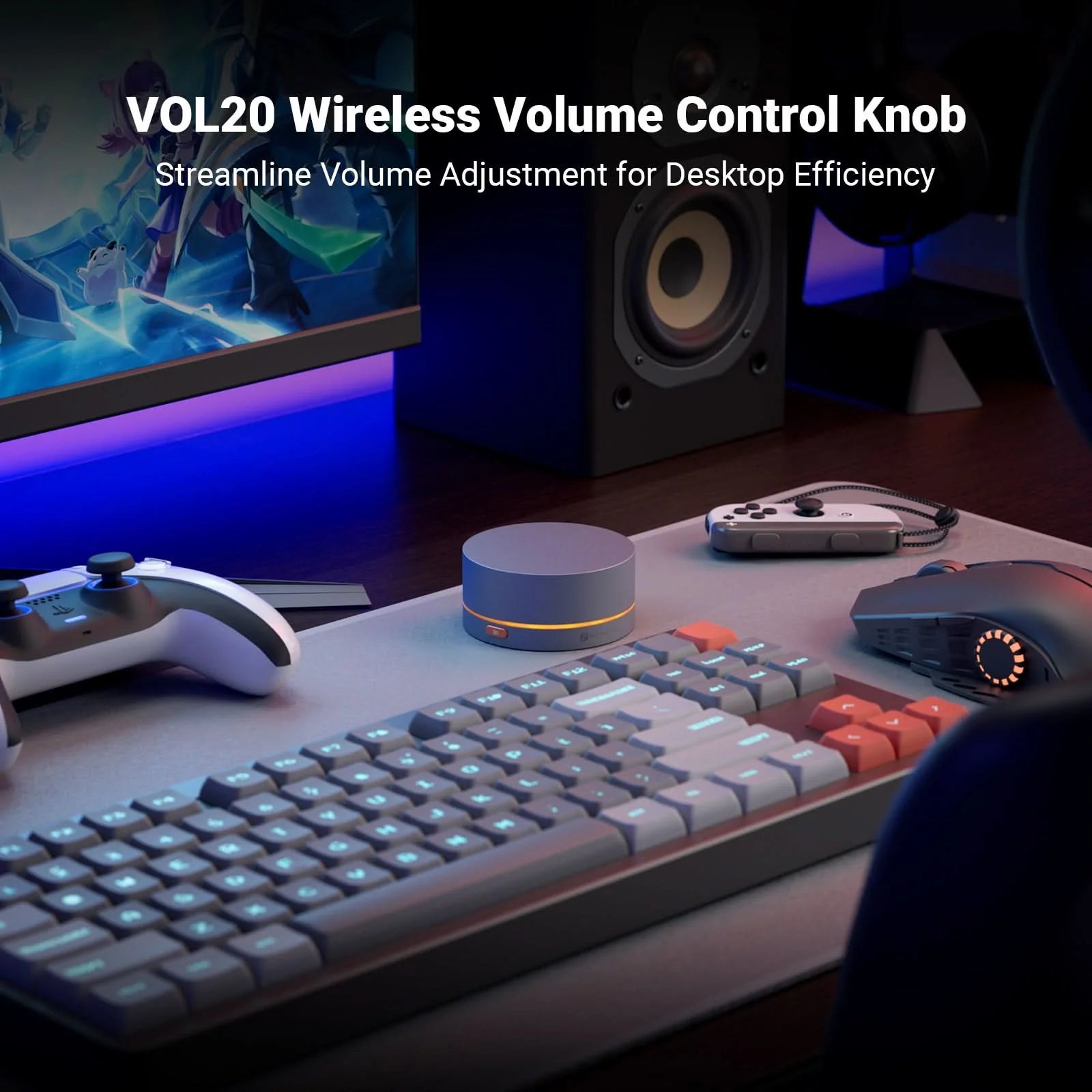 Fosi Audio VOL20 Multimedia Wireless Volume Control Knob