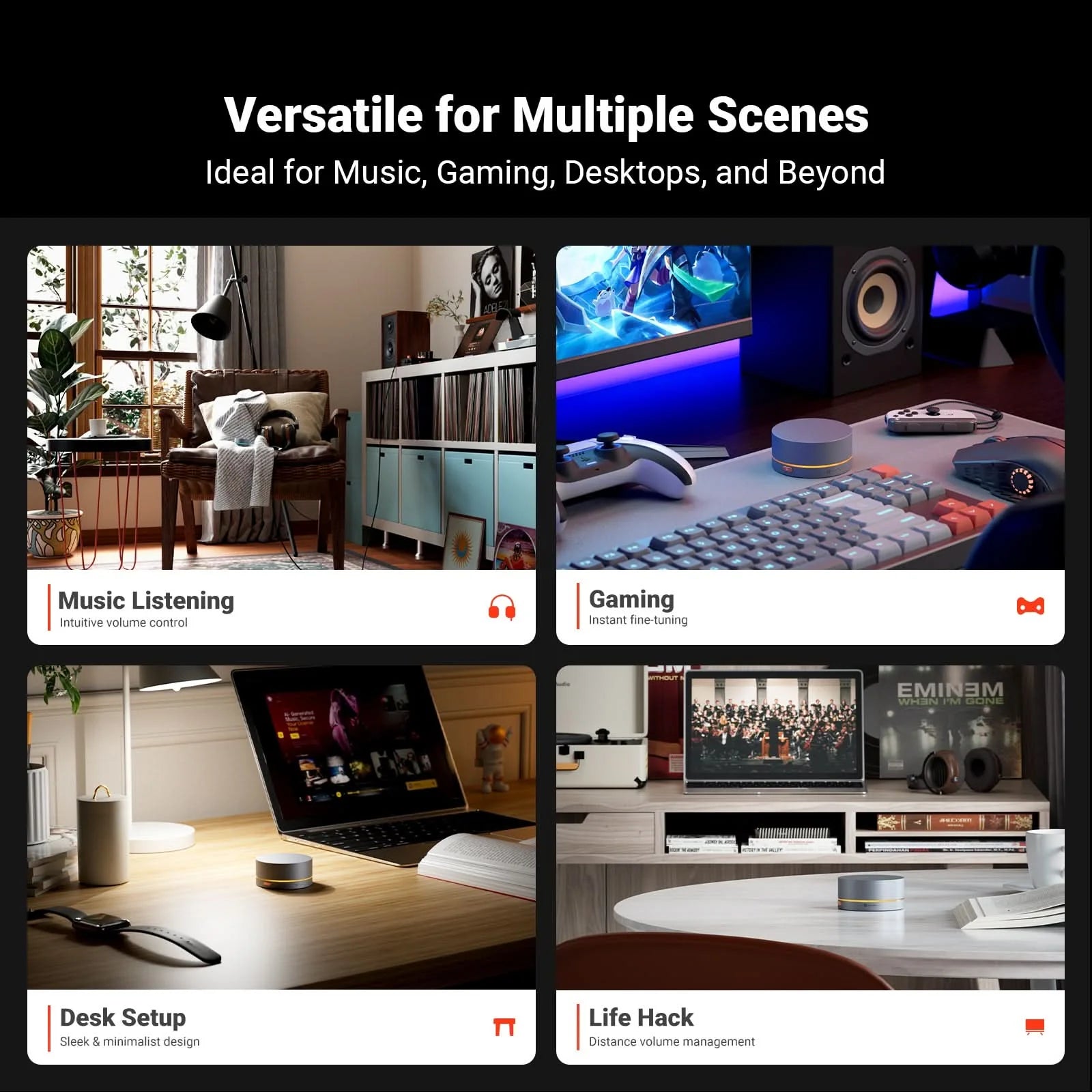 Fosi Audio VOL20 Multimedia Wireless Volume Control Knob