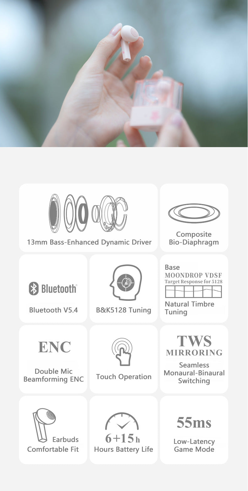 Moondrop Block Bluetooth TWS Wireless Earbuds