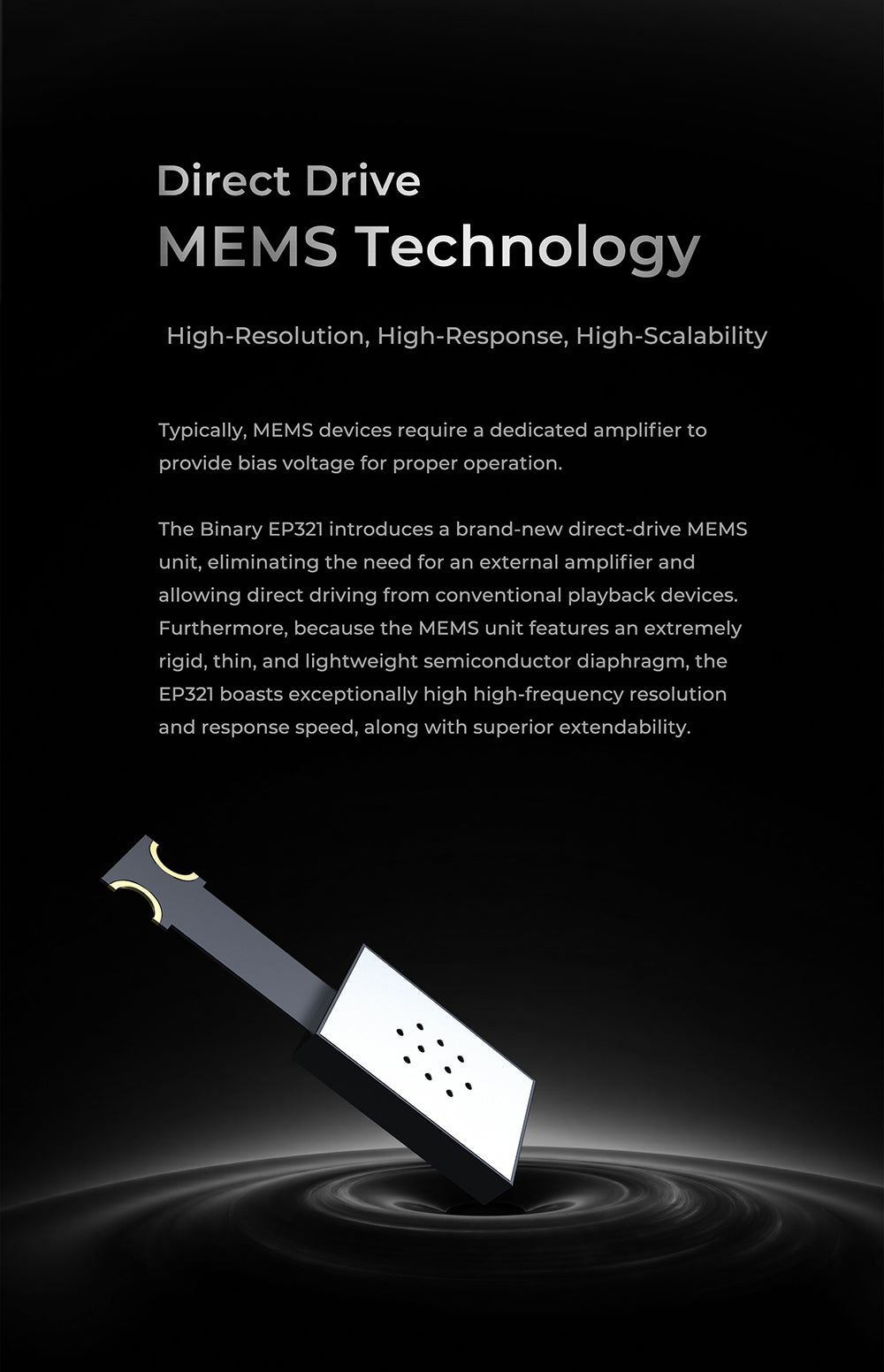 [Ready Stock] Binary EP321 MEMS | 2DD + 3BA + 1 MEMS Driver In-Ear Monitors | Tribrid Driver Earphones with MEMS Technology |