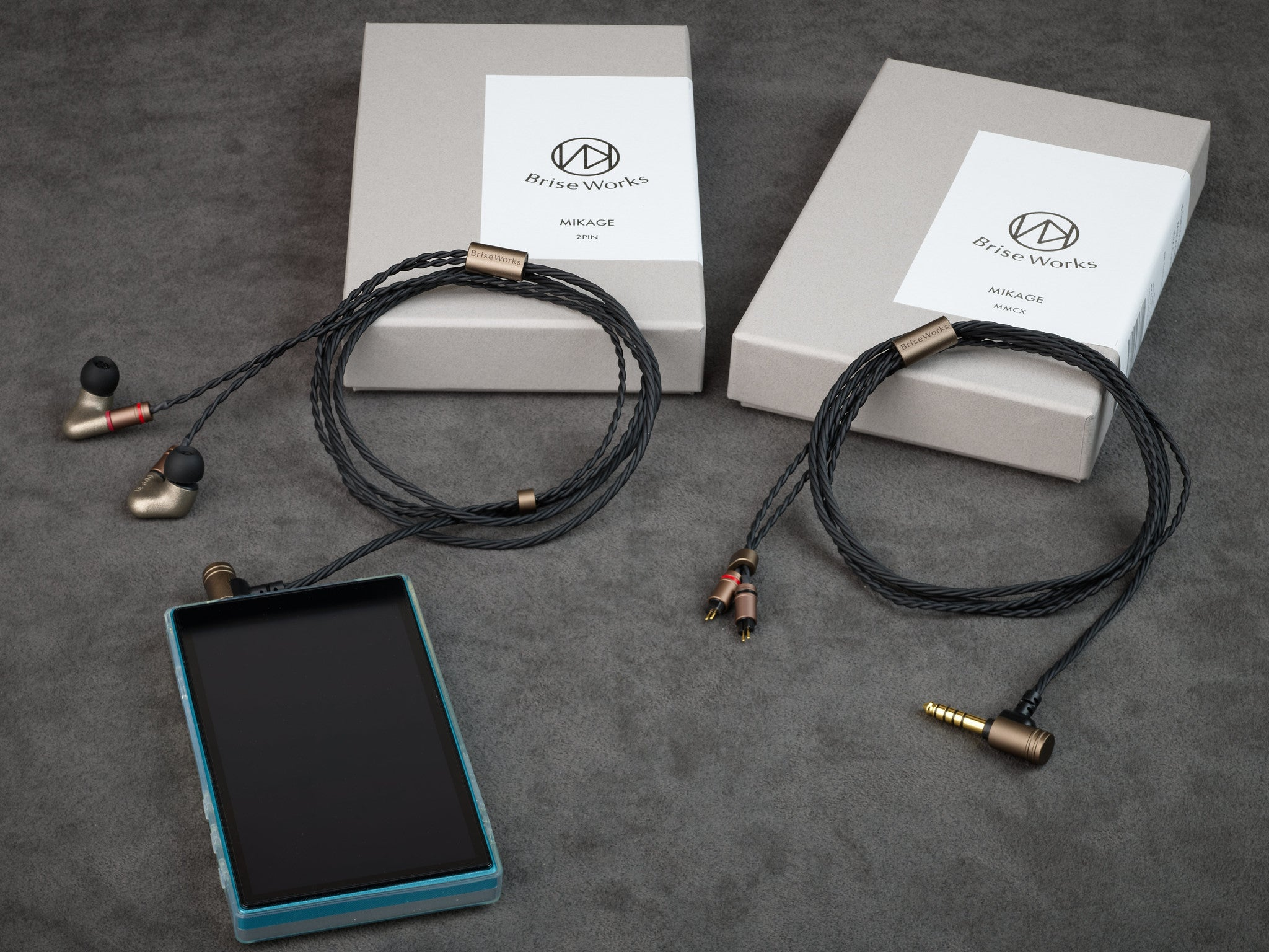 [READY STOCK] Brise Works MIKAGE - 4 Core Star Quad Spiral High Purity Copper Earphone Cable (MADE IN JAPAN)