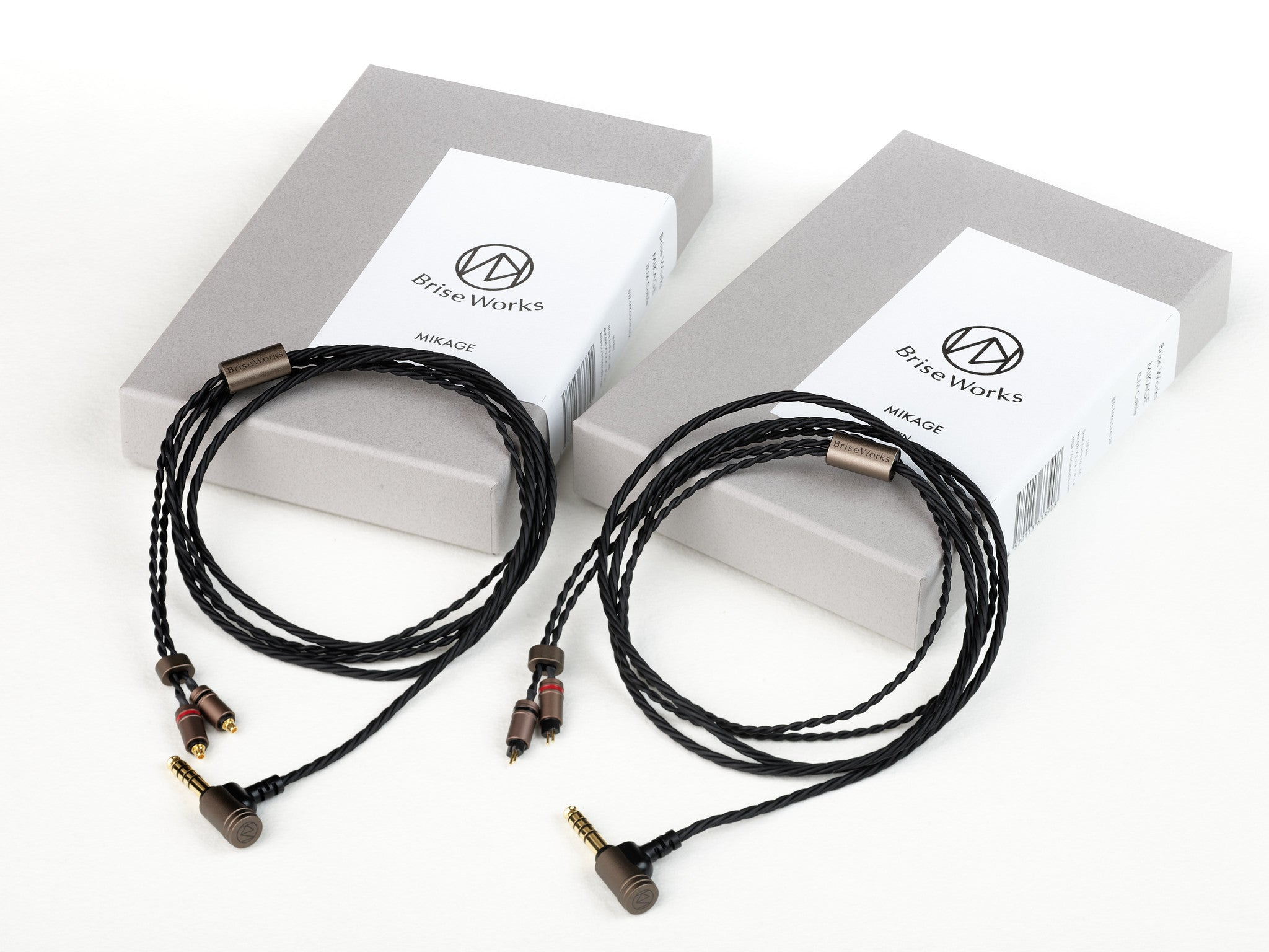 [READY STOCK] Brise Works MIKAGE - 4 Core Star Quad Spiral High Purity Copper Earphone Cable (MADE IN JAPAN)