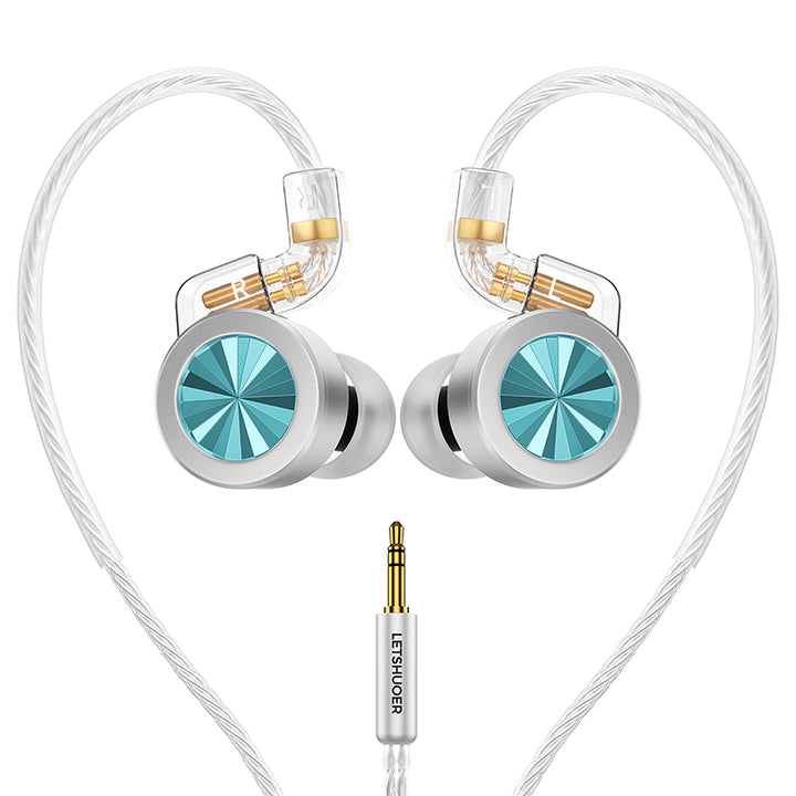 Letshuoer D02 - Hifi IEM Wired In-Ear Monitors (IEM) | 11mm Dual Magnetic Circuit Earphones |