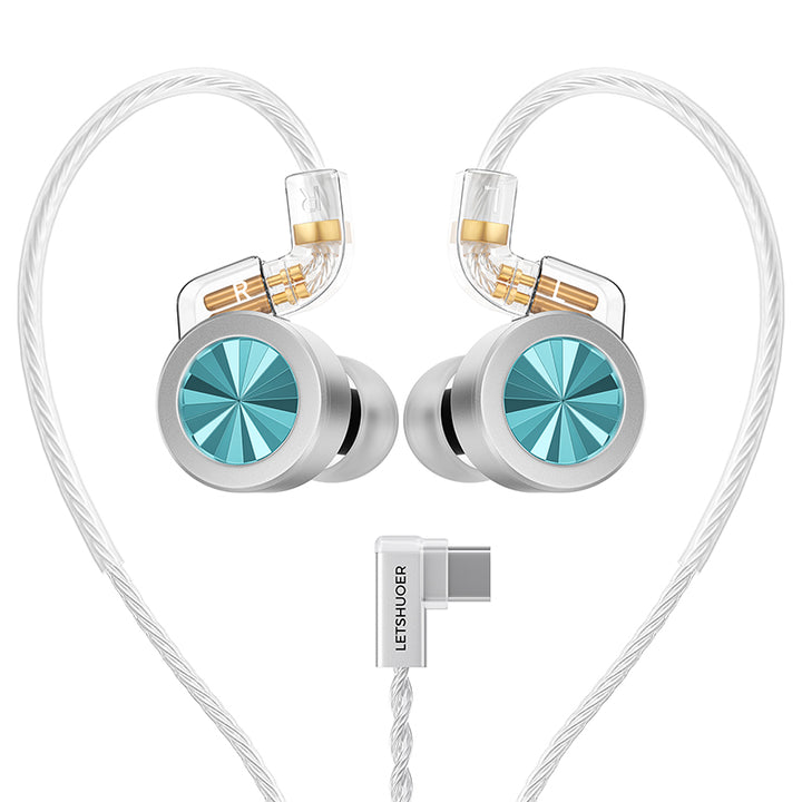 Letshuoer D02 - Hifi IEM Wired In-Ear Monitors (IEM) | 11mm Dual Magnetic Circuit Earphones |
