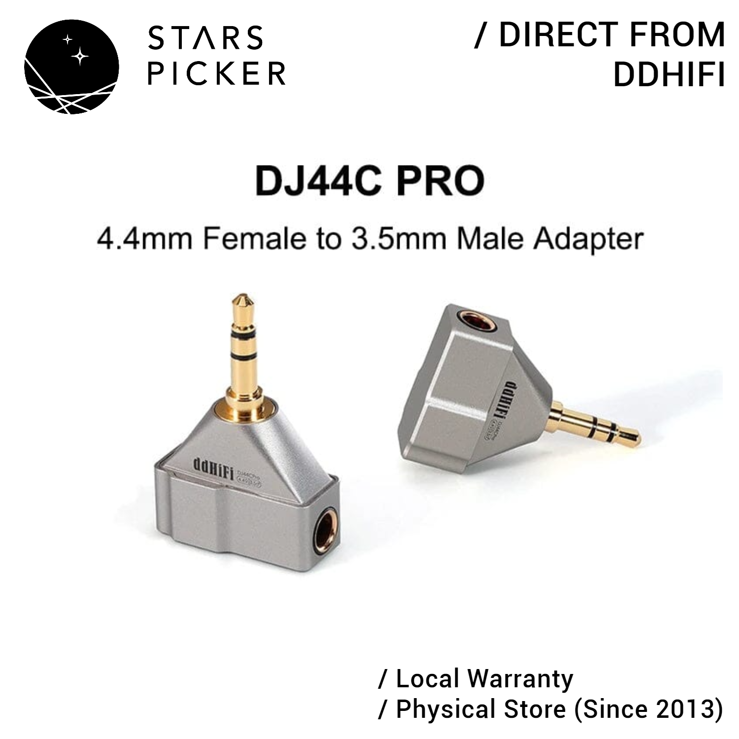 ddHifi DJ44C Pro 4.4mm Female to 3.5mm Male Earphone Adapter