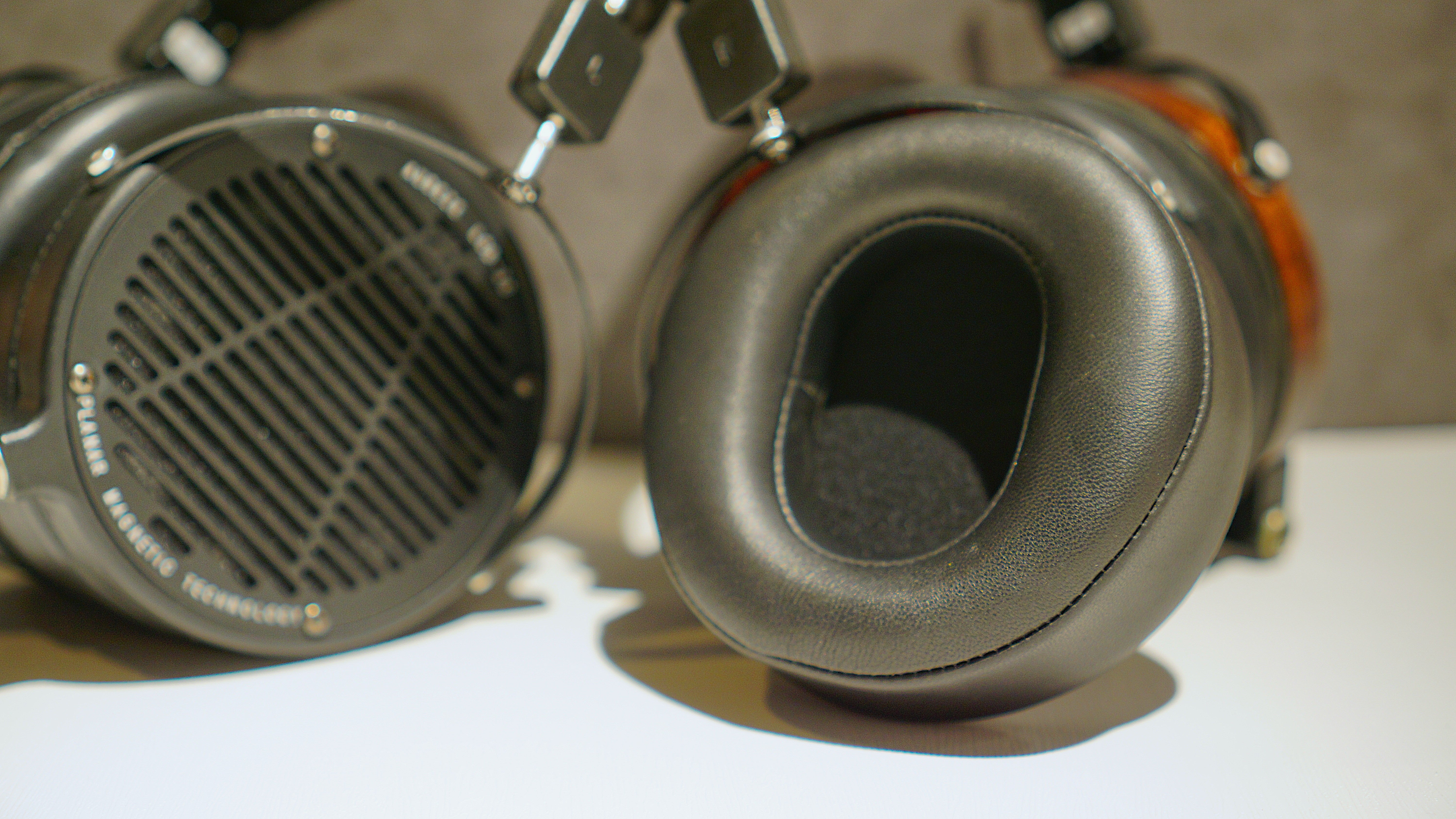 Class S Lambskin: Audeze LCD-2 / LCD-3 / LCD-4 / LCD-X / LCD-CX / LCD-MX4 Earpads with sticker