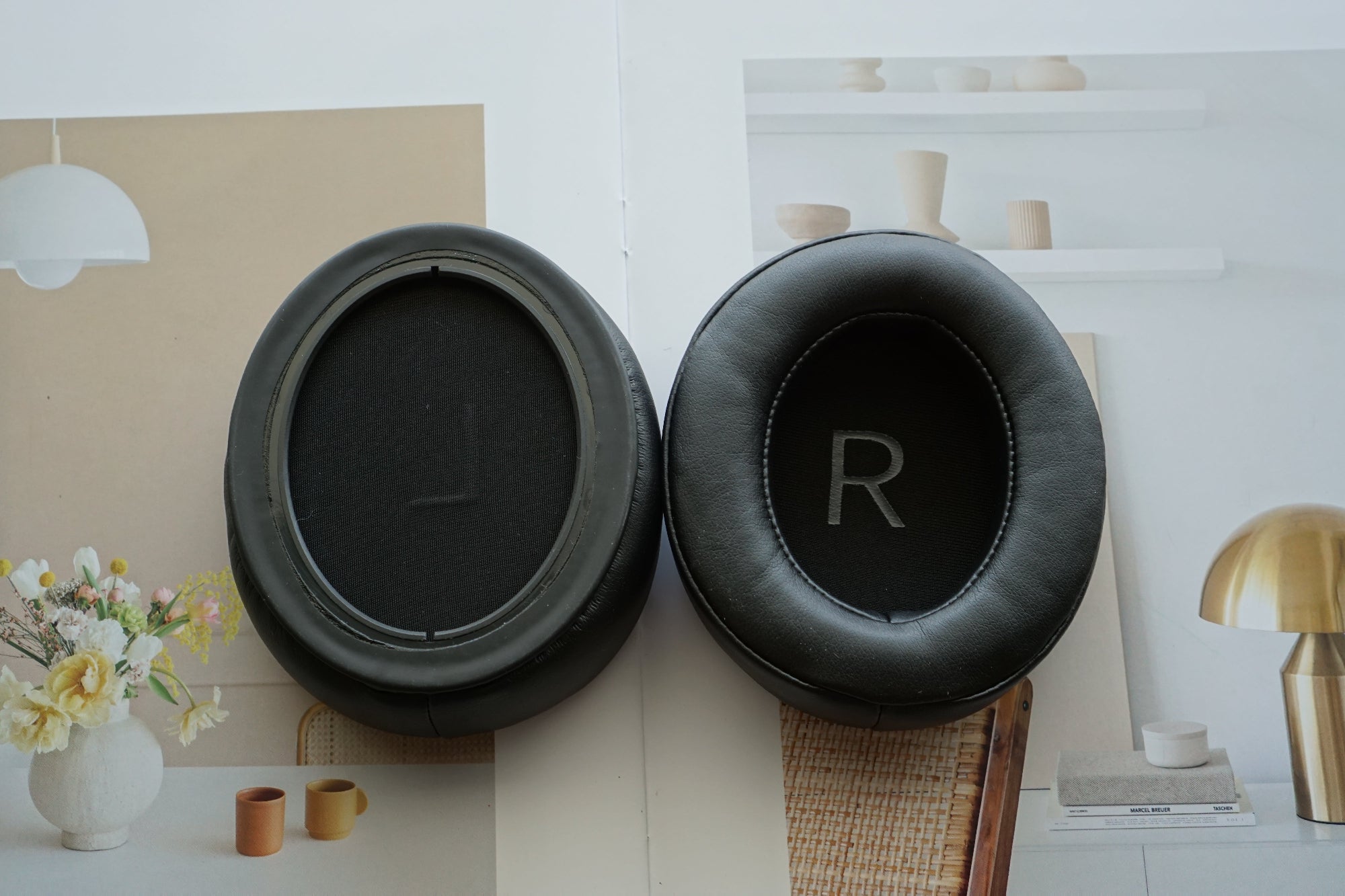 (Class B Protein) Earpads for Sennheiser Momentum 3.0 M3AEBTXL Protein Leather Replacement Earpad with Bracket & Filter